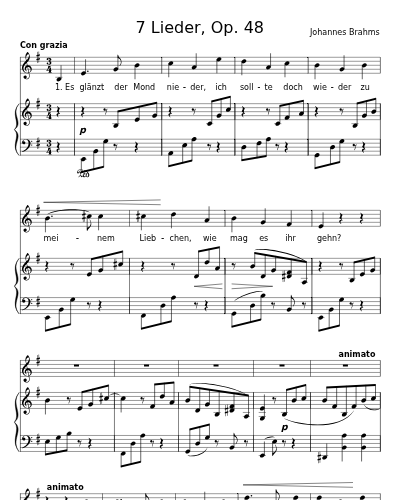 Der Gang zum Liebchen (7 Lieder, Op. 48)