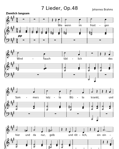 Herbstgefühl (7 Lieder, Op.48)