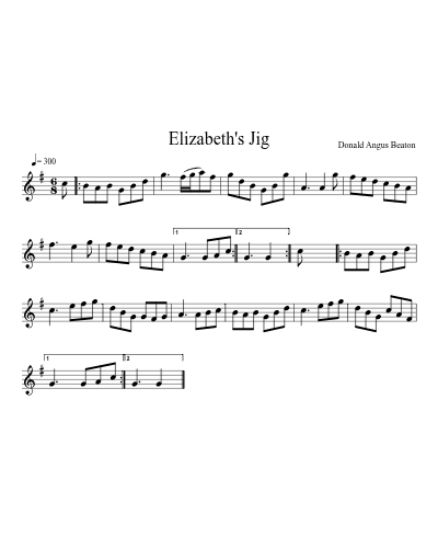 Elizabeth's Jig