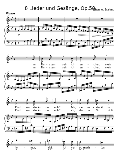 Blinde Kuh (8 Lieder und Gesänge, Op.58) preview