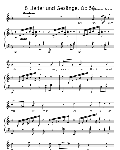 Serenade (8 Lieder und Gesänge, Op.58)