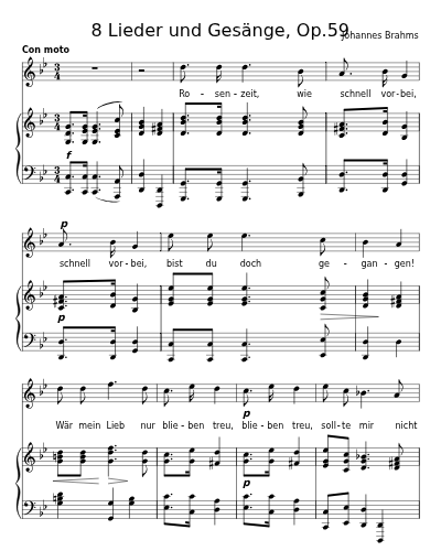 Agnes (8 Lieder und Gesänge, Op.59)