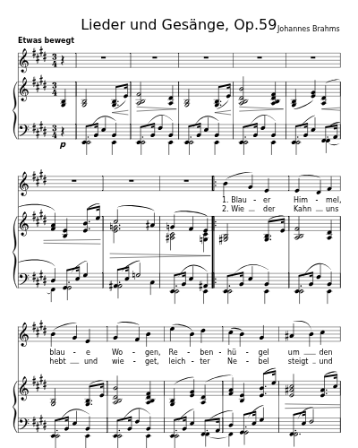 Auf dem See (Lieder und Gesänge, Op.59)