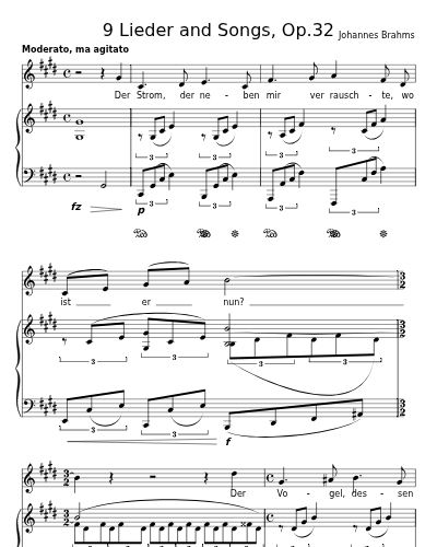 Der Strom, der neben mir verrauschte (9 Lieder and Songs, Op.32)