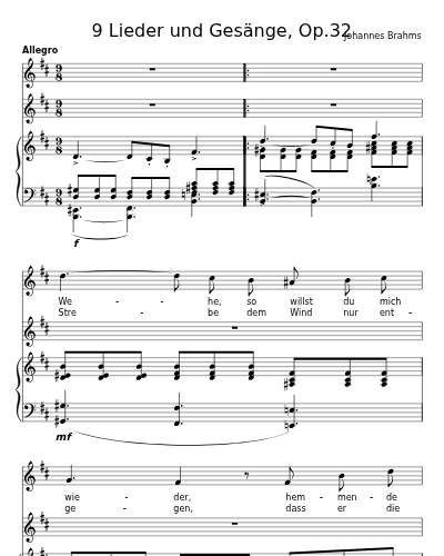 Wehe, so willst du mich wieder (9 Lieder und Gesänge, Op.32)