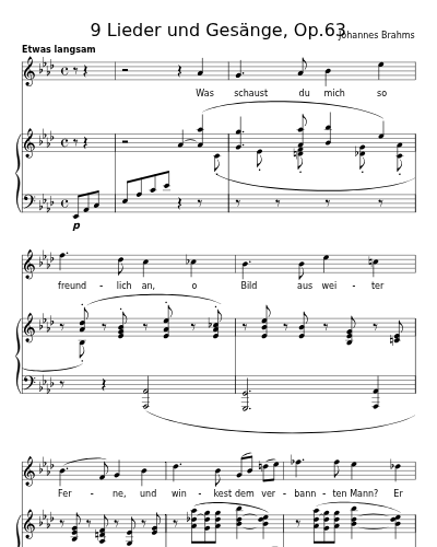 An ein Bild (9 Lieder und Gesänge, Op.63)