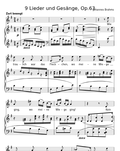 Heimweh I (9 Lieder und Gesänge, Op.63)