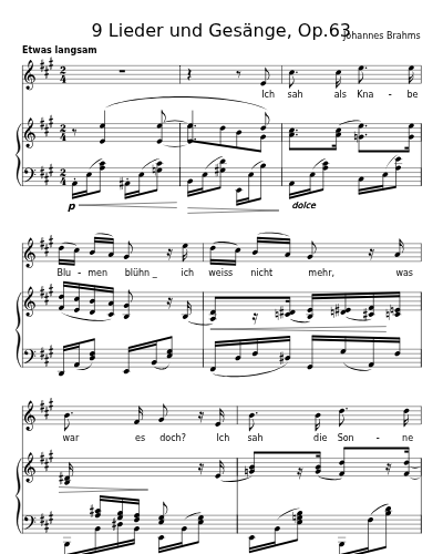 Heimweh III (9 Lieder und Gesänge, Op.63)