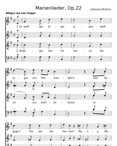 Der Jäger (Marienlieder, Op.22) preview