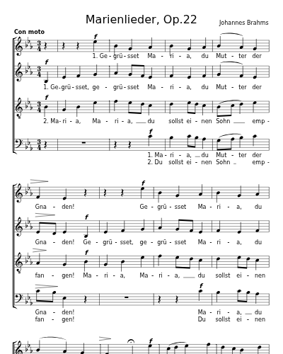 Der englische Gruss (Marienlieder, Op.22) preview