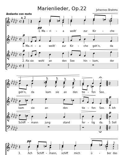 Marias Kirchgang (Marienlieder, Op.22) preview