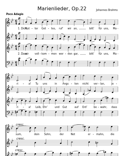 Ruf zur Maria (Marienlieder, Op.22)