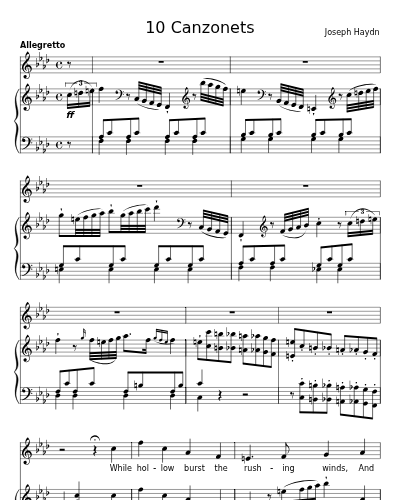 Fidelity, Hob.XXVIa:30 (10 Canzonets)