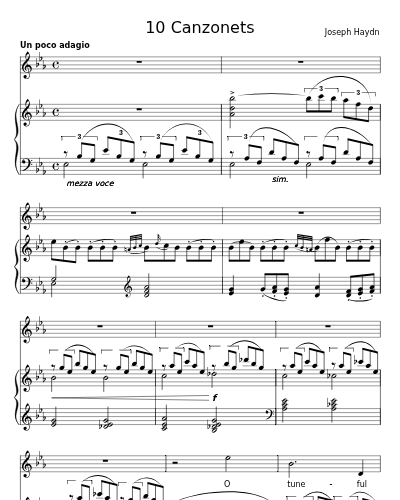 O tuneful Voice, Hob.XXVIa:42 (10 Canzonets)