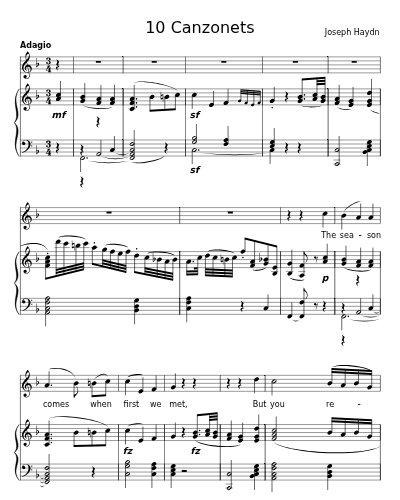 Recollection, Hob.XXVIa:26 (10 Canzonets)