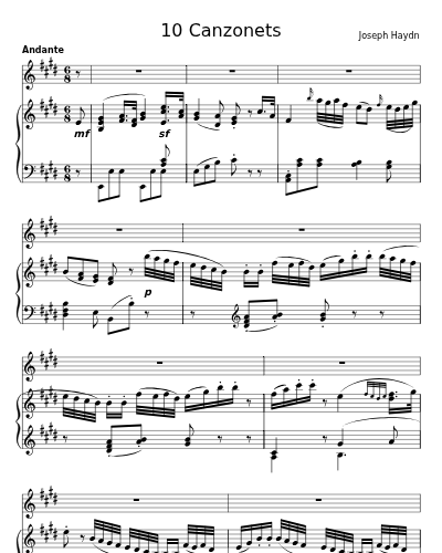 Sympathy, Hob.XXVIa:33 (10 Canzonets) preview