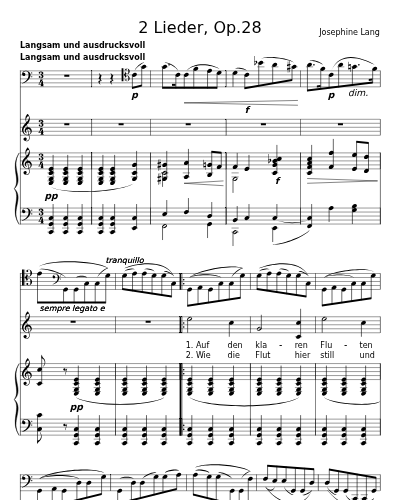 Herz, mein Herz, so schweig auch du! (2 Lieder, Op.28)