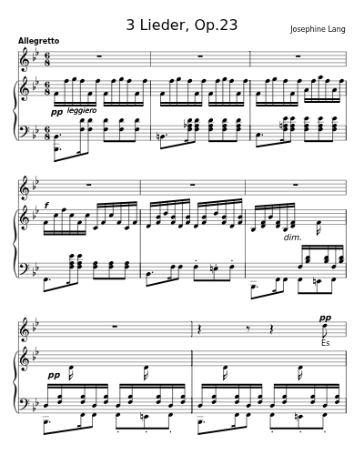 Der Himmel mit all' seinen Sonnen wär' mein (3 Lieder, Op.23)