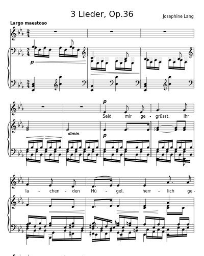 Seid mir gegrüsst (3 Lieder, Op.36)