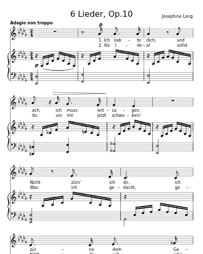 Abschied (6 Lieder, Op.10)