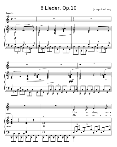 Scheideblick (6 Lieder, Op.10)