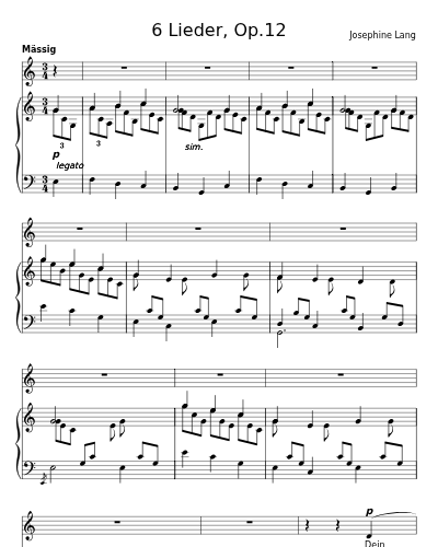 Am Wasserfall (6 Lieder, Op.12) preview