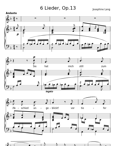 Abschied (6 Lieder, Op.13)