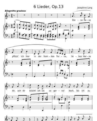 An die Entfernte (6 Lieder, Op.13)