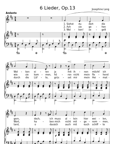 Aus der Ferne (6 Lieder, Op.13)