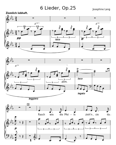 Die Wolken (6 Lieder, Op.25)