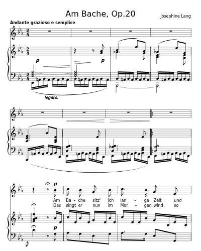 Am Bache, Op.20