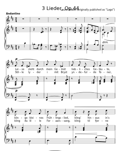 Gruss (3 Lieder, Op.44) preview