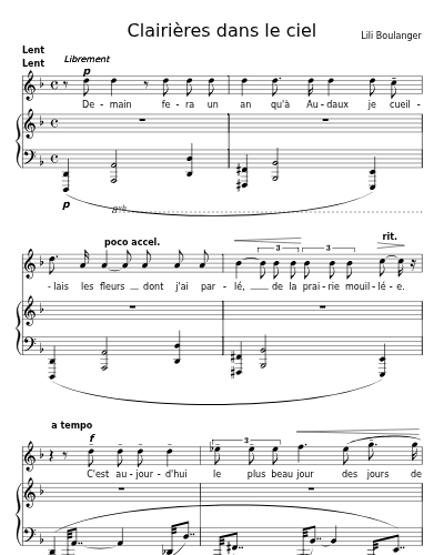 Demain fera un an (Clairières dans le ciel)