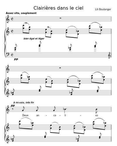 Deux ancolies (Clairières dans le ciel)