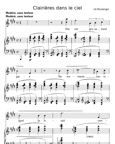 Elle est gravement gaie (Clairières dans le ciel) preview