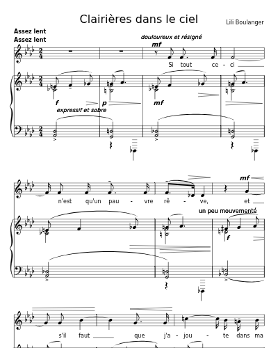 Si tout ceci n'est qu'un pauvre rêve (Clairières dans le ciel)