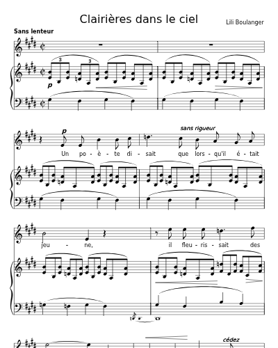 Un Poète disait (Clairières dans le ciel)