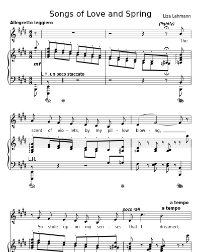 A Dream of Violets (Songs of Love and Spring) preview