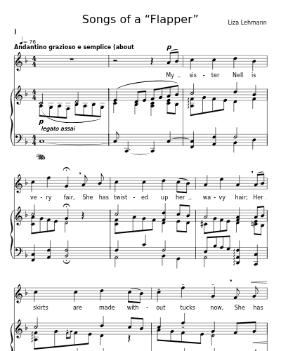 My sister Nell (Songs of a “Flapper”) preview