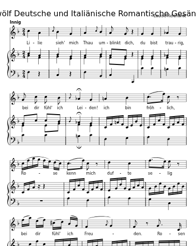 Aus Ariels Offenbarungen (Zwölf Deutsche und Italiänische Romantische Gesänge)