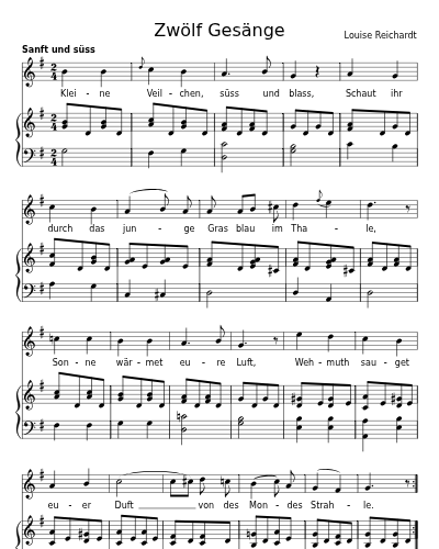 Die Veilchen (Zwölf Gesänge)