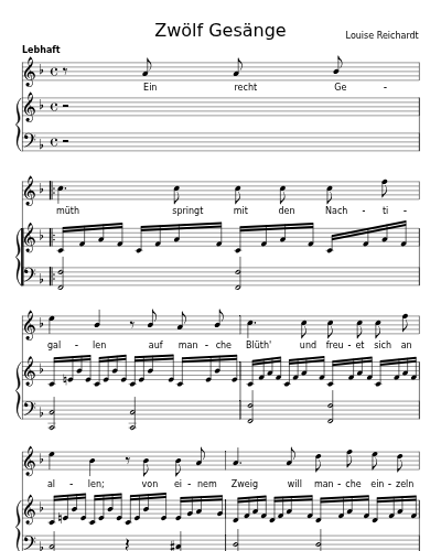 Ein recht Gemüth (Zwölf Gesänge) preview