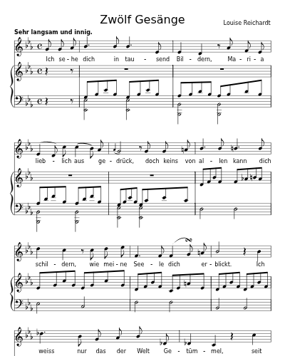 An Maria (aus Novalis geistlichen Liedern) (Zwölf Gesänge) preview