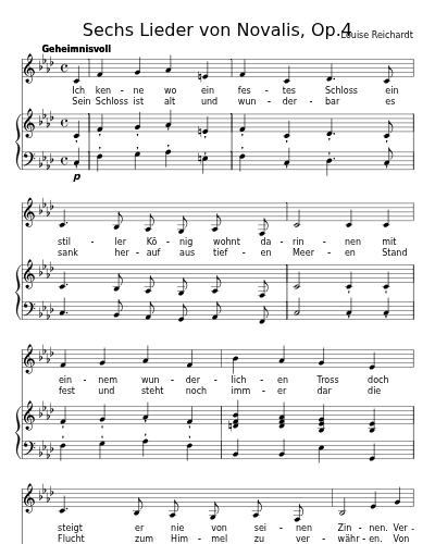 Bergmannslied (Sechs Lieder von Novalis, Op.4) preview