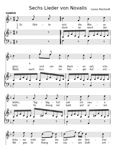 Frühlingslied (Sechs Lieder von Novalis) preview