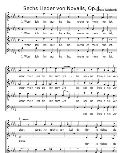 Geistliches Lied (vierstimmig) (Sechs Lieder von Novalis, Op.4) preview