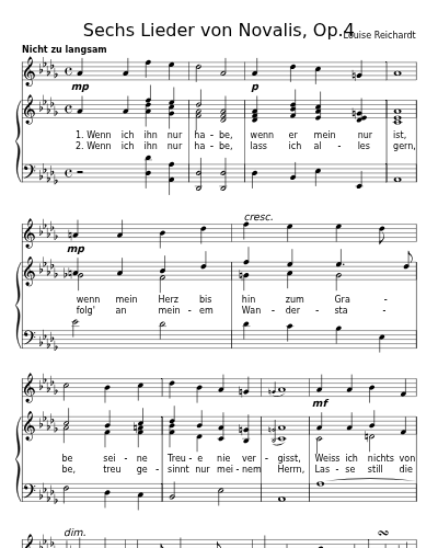 Geistliches Lied (Sechs Lieder von Novalis, Op.4) preview