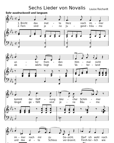 Sehnsucht nach dem Vaterlande (Sechs Lieder von Novalis) preview