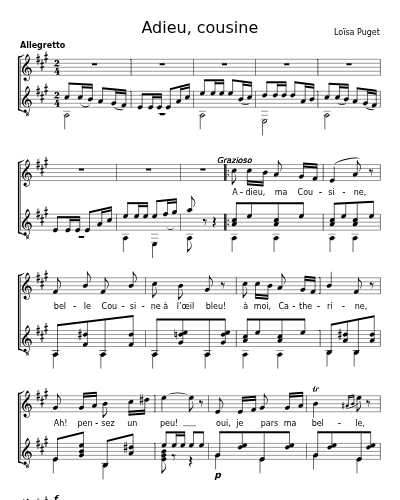 Adieu, cousine preview