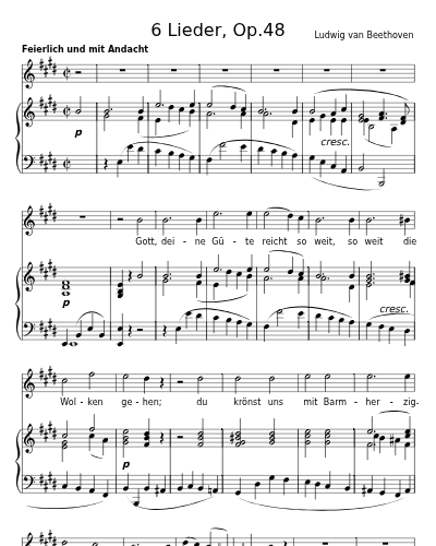 Bitten (6 Lieder, Op.48)